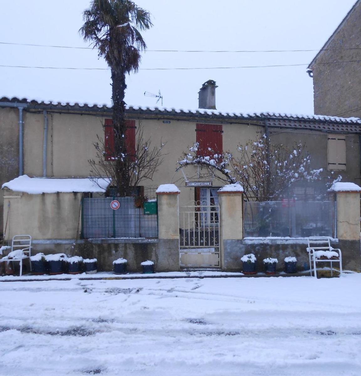 Maison Palmeral Coustaussa Bagian luar foto
